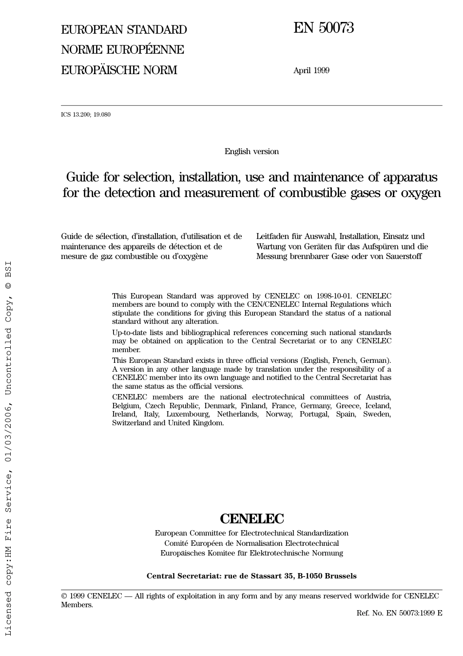 BS EN 50073-1999 (2001).pdf_第3页