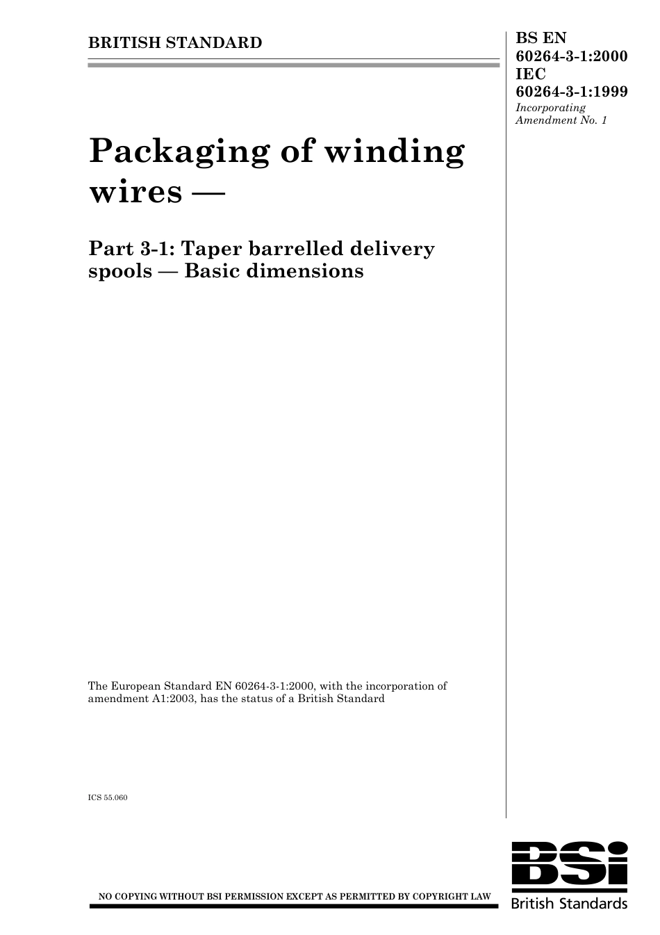 BS EN 60264-3-1-2000 (2003).pdf_第1页