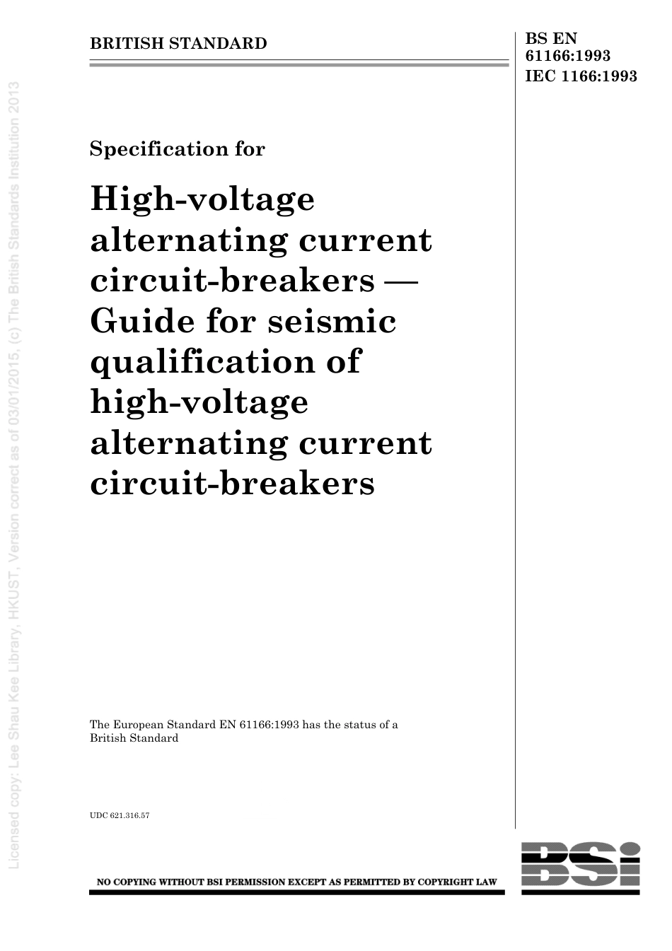 BS EN 61166-1993 (1999).pdf_第1页