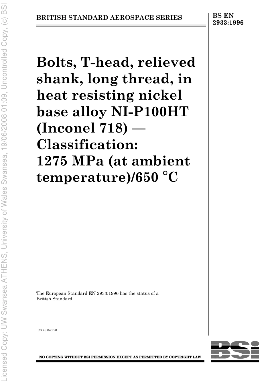 BS EN 02933-1996 (1999).pdf_第1页