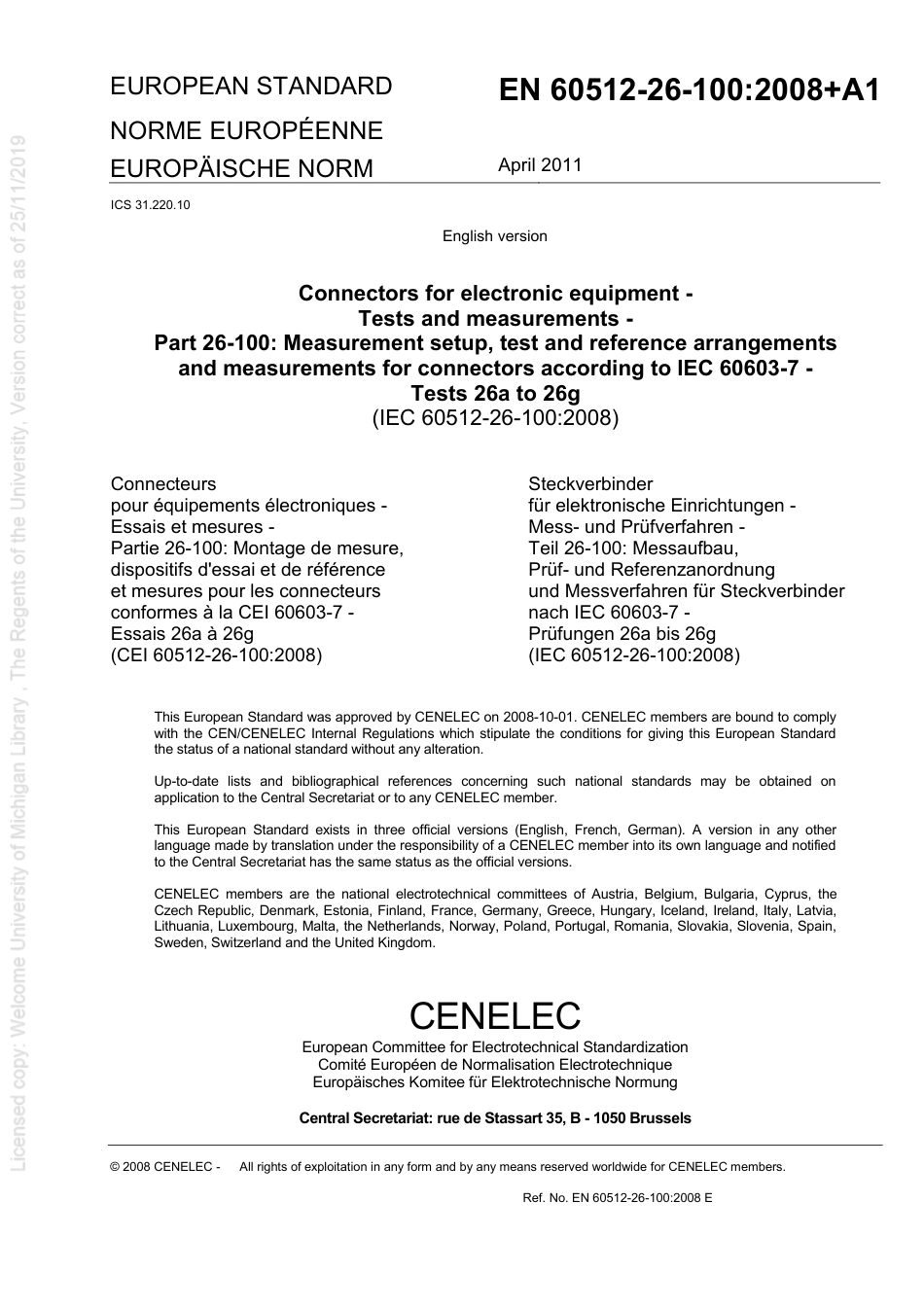 BS EN 60512-26-100-2008 + A1-2011.pdf_第3页