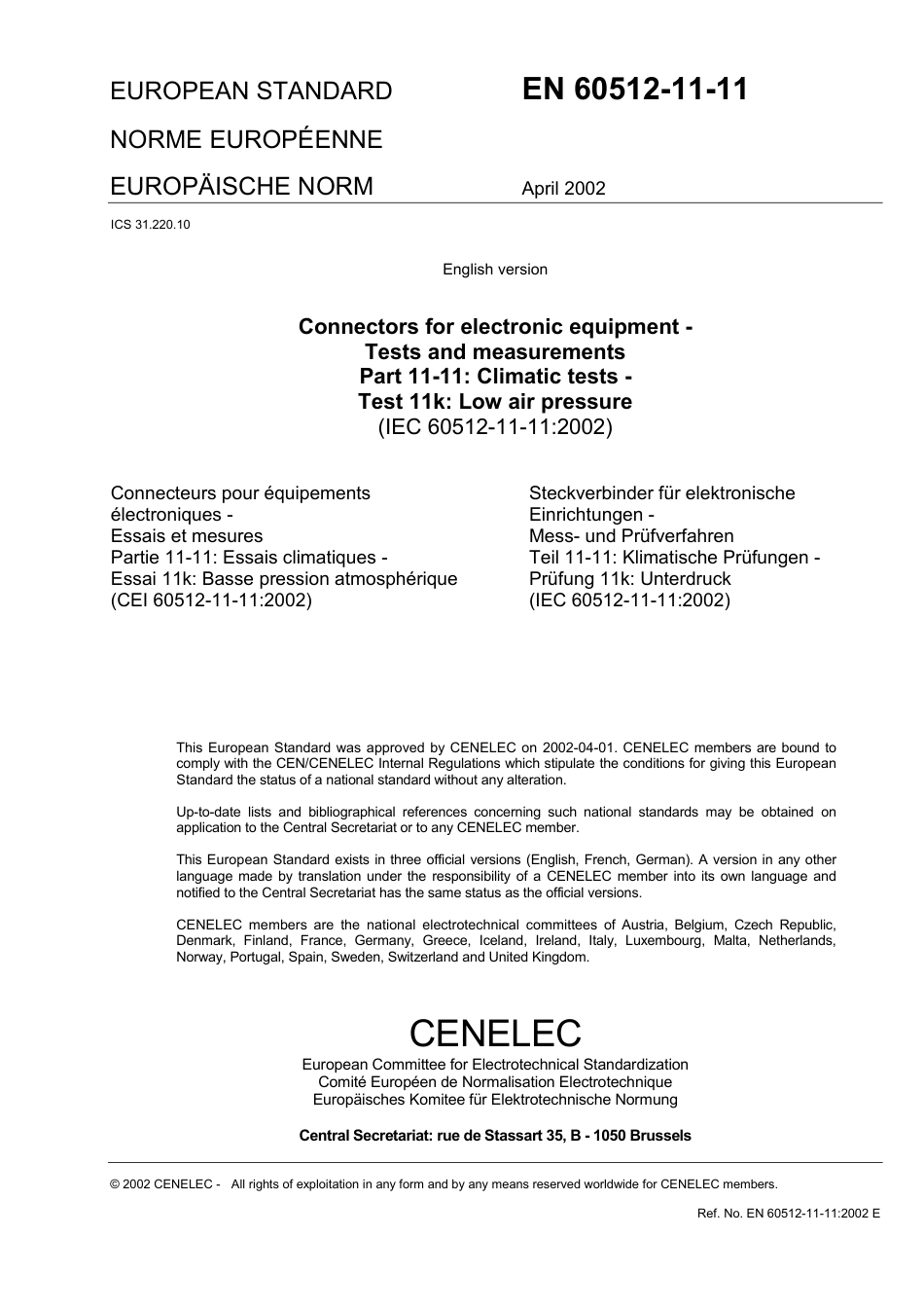 BS EN 60512-11-11-2002.pdf_第3页