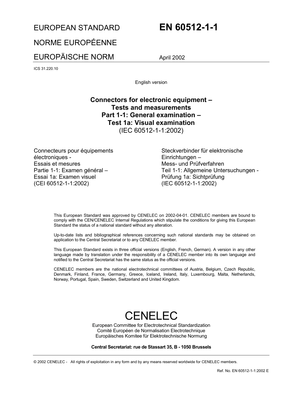 BS EN 60512-1-1-2002.pdf_第3页