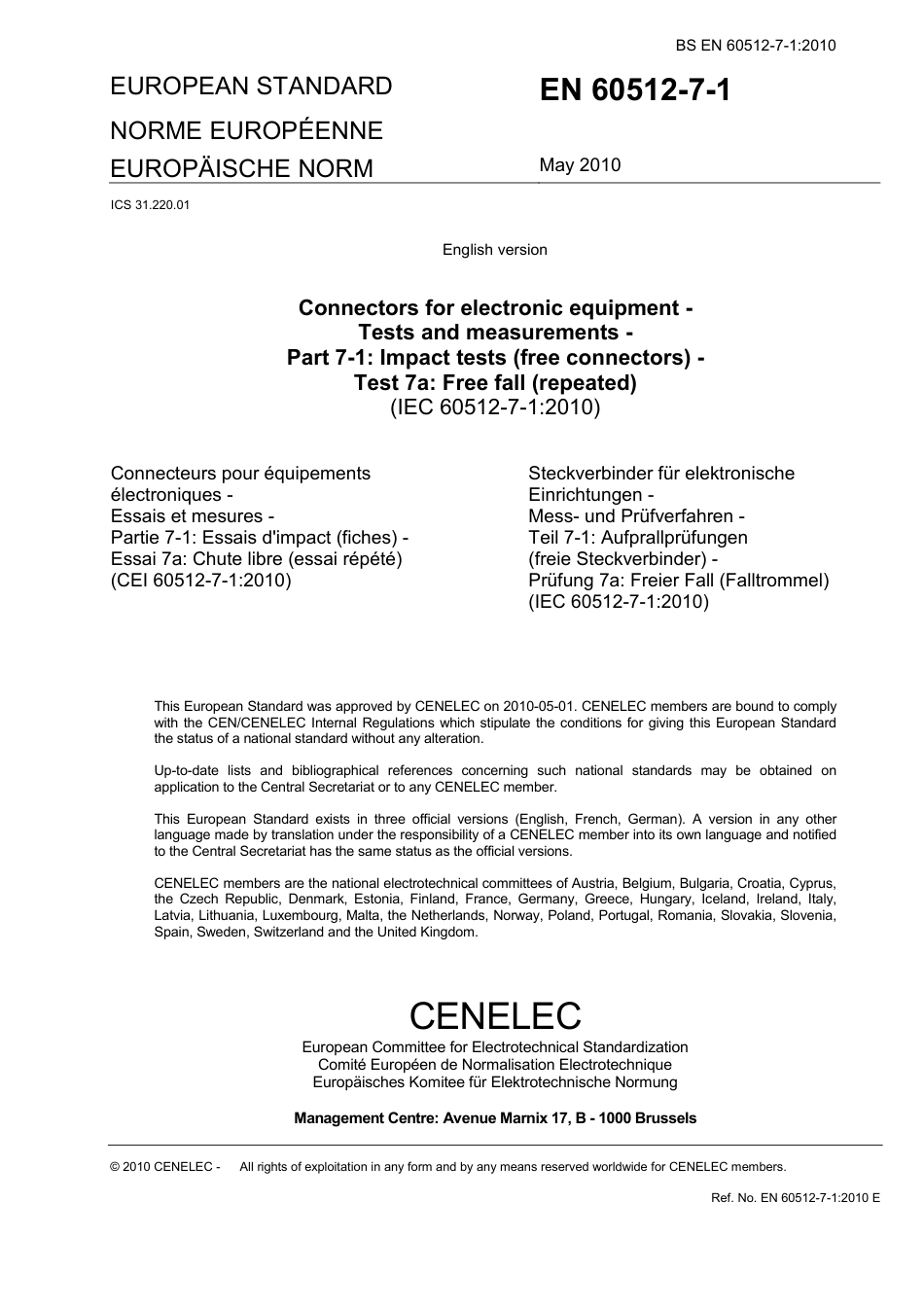 BS EN 60512-7-1-2010.pdf_第3页