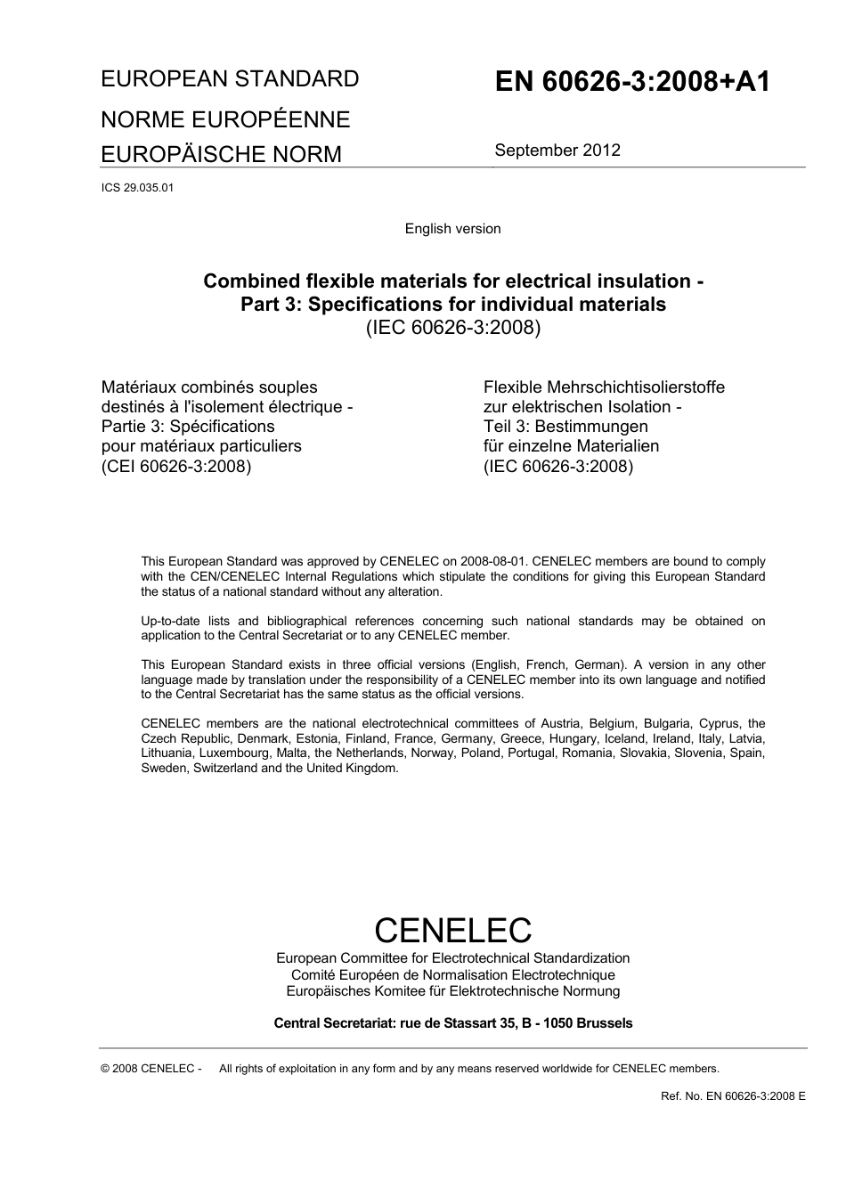 BS EN 60626-3-2008 + A1-2012.pdf_第3页