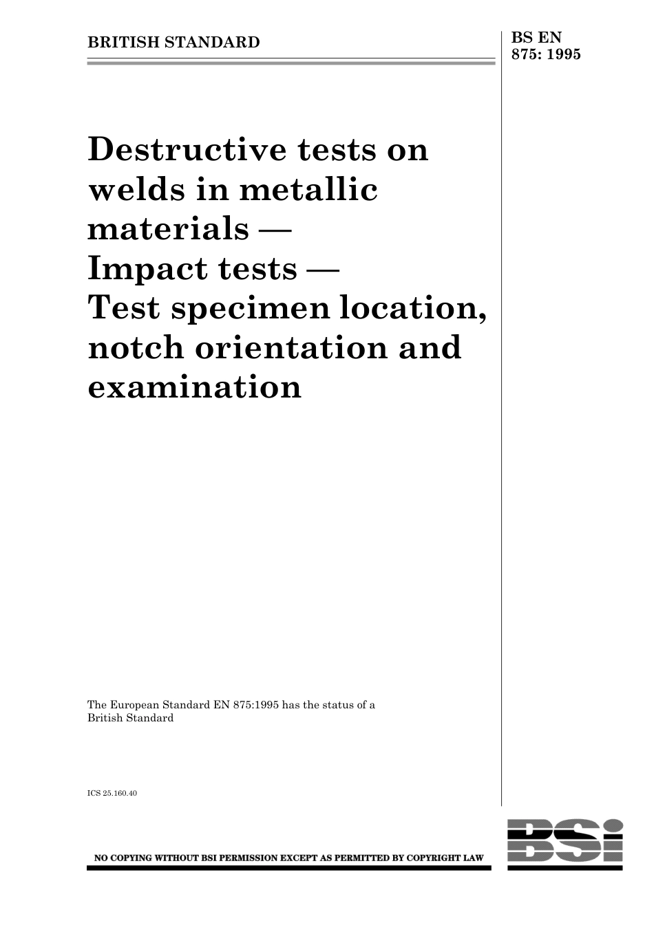 BS EN 00875-1995 (1999).pdf_第1页