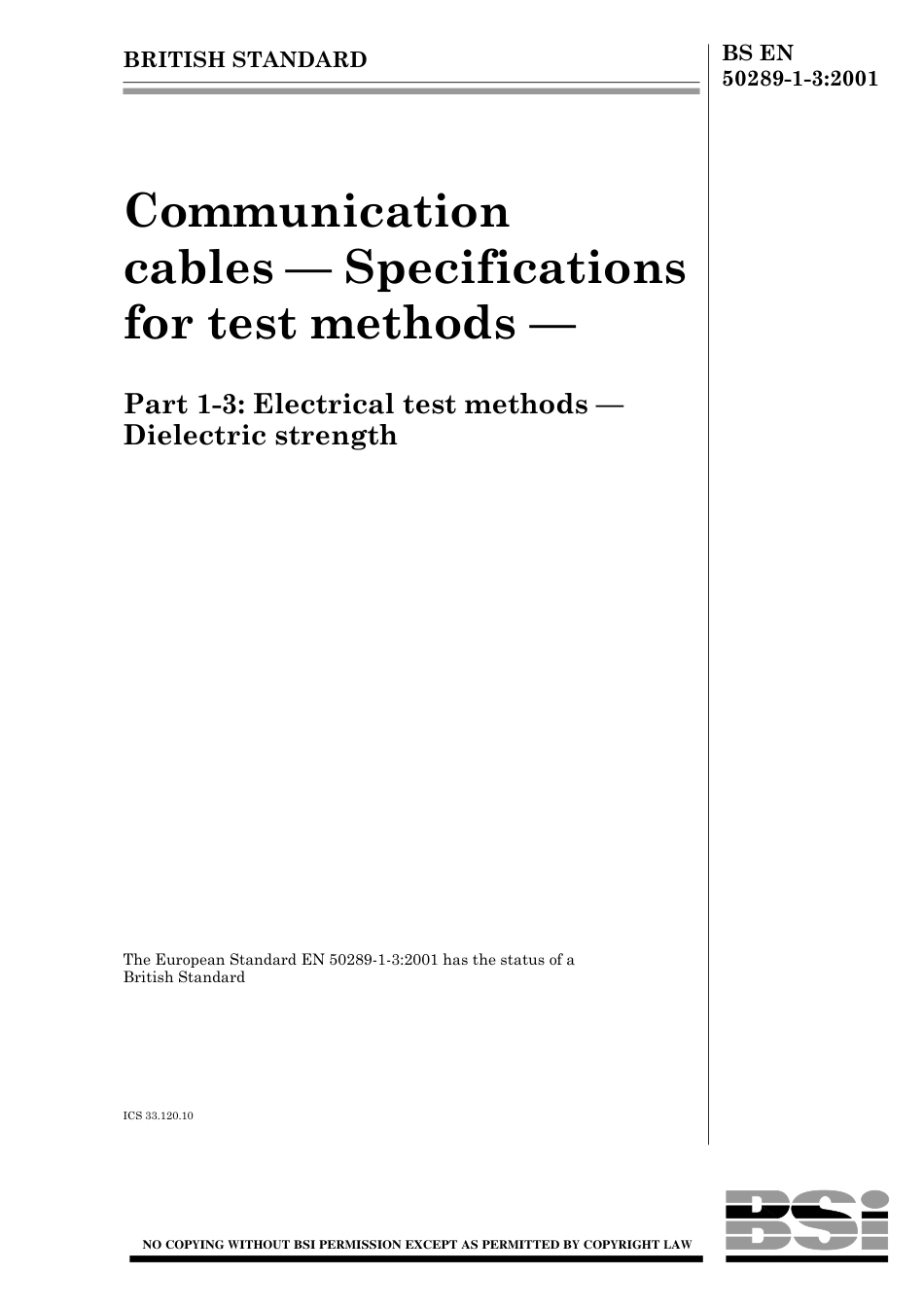 BS EN 50289-1-3-2001.pdf_第1页