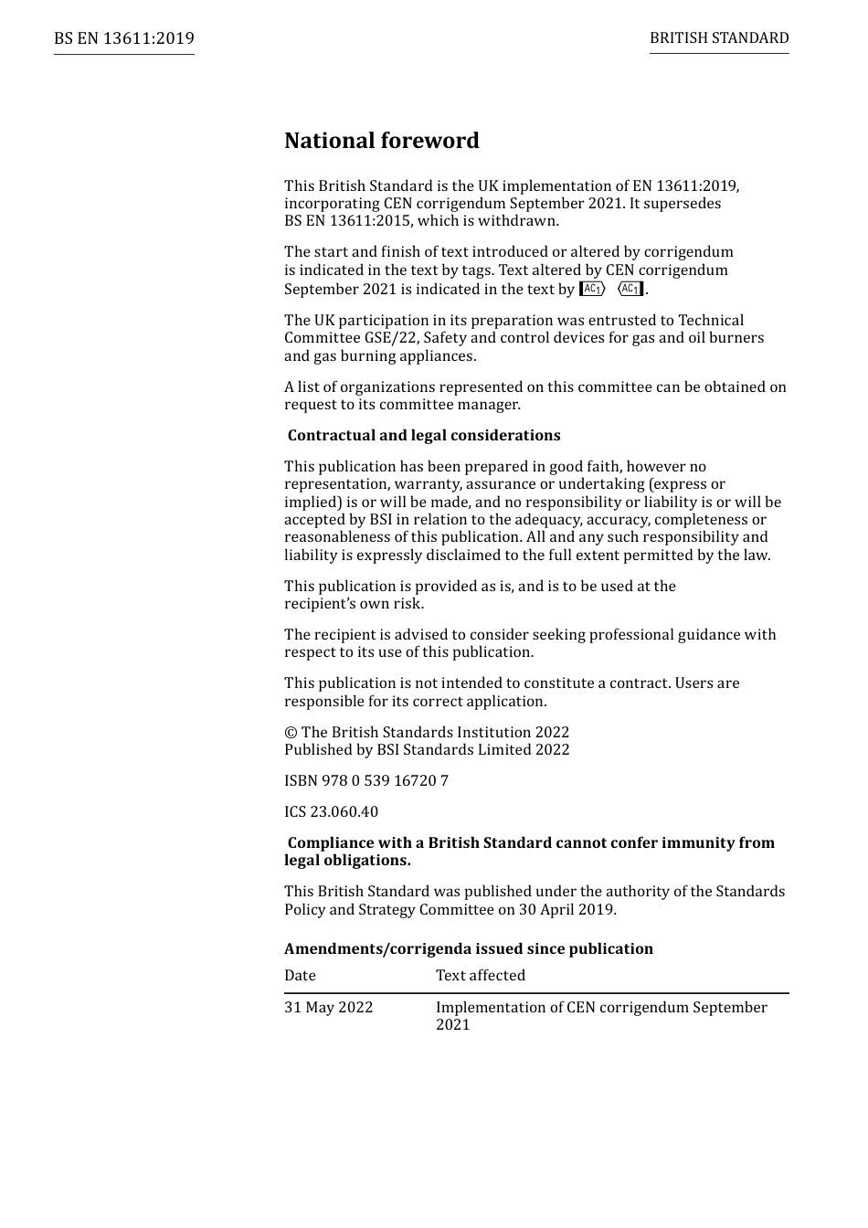 BS EN 13611-2019 (2022).pdf_第2页