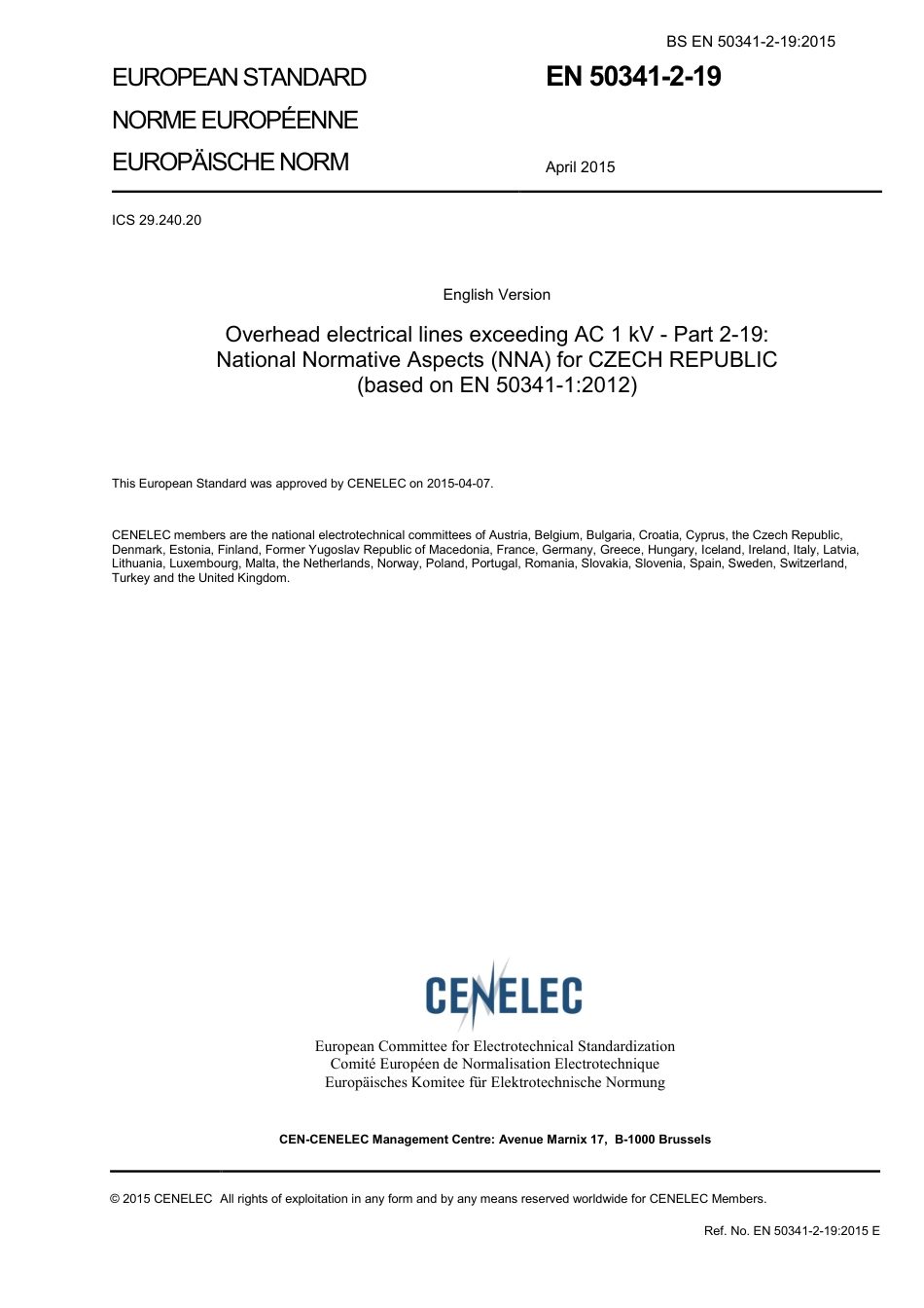 BS EN 50341-2-19-2015.pdf_第3页