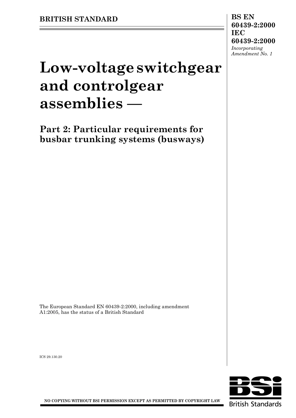 BS EN 60439-2-2000 (2006).pdf_第1页