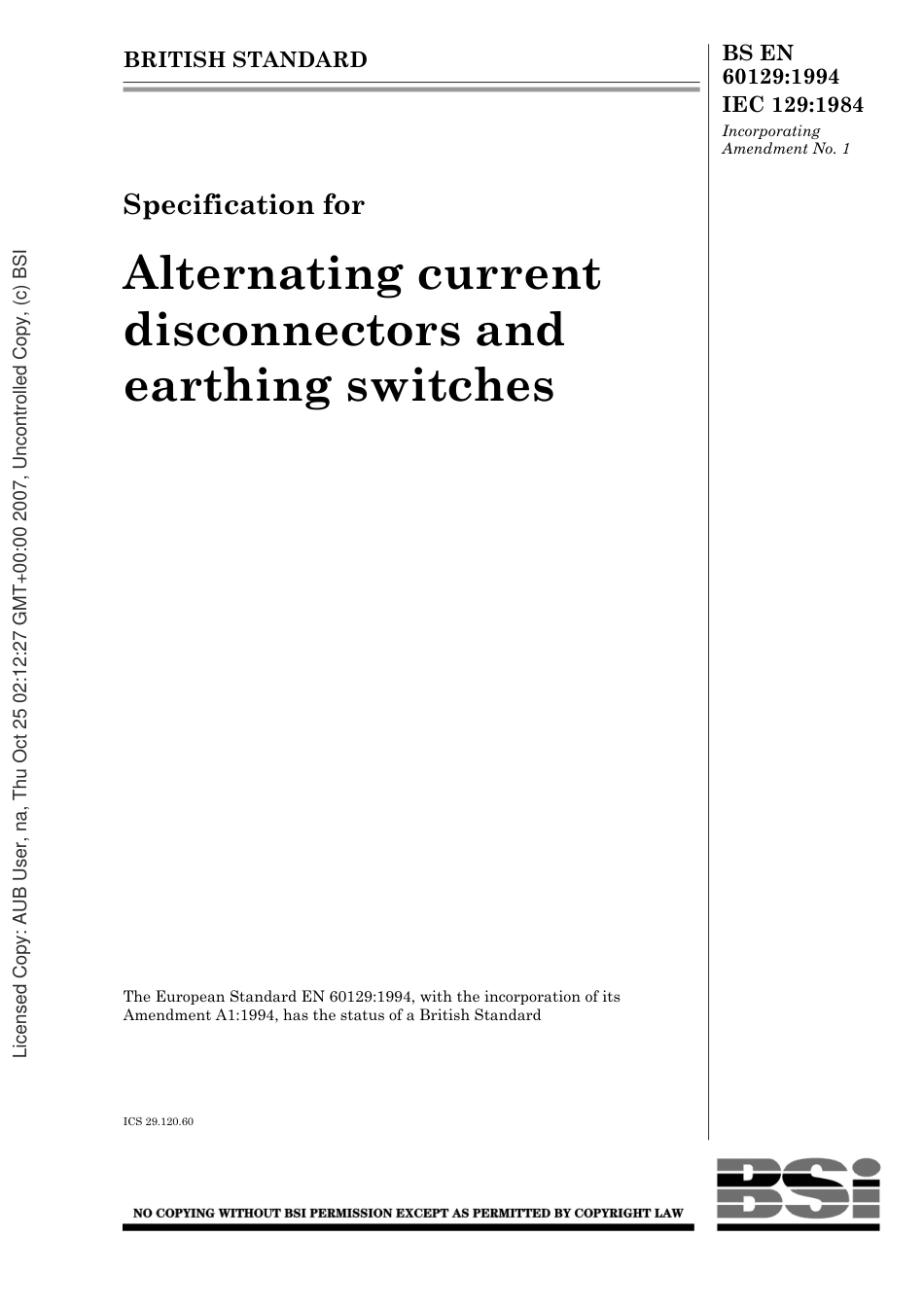 BS EN 60129-1994 (1999).pdf_第1页