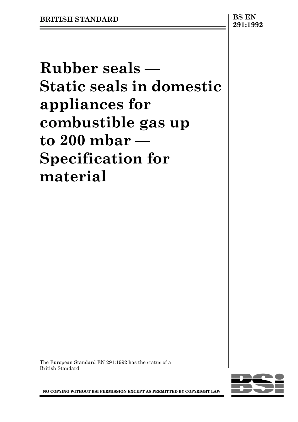 BS EN 00291-1992 (1999).pdf_第1页