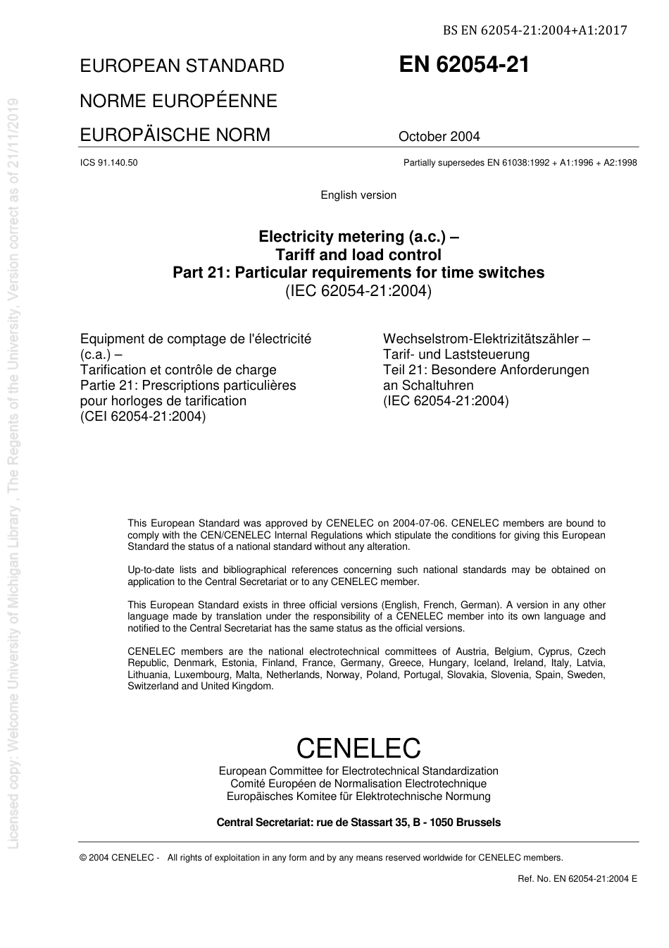 BS EN 62054-21-2004 + A1-2017 (2018).pdf_第3页