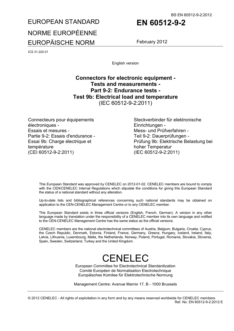 BS EN 60512-9-2-2012.pdf_第3页