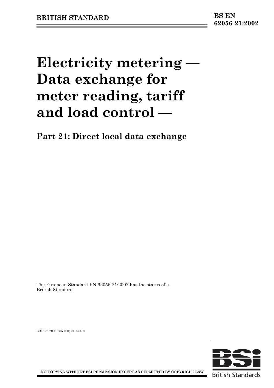 BS EN 62056-21-2002.pdf_第1页