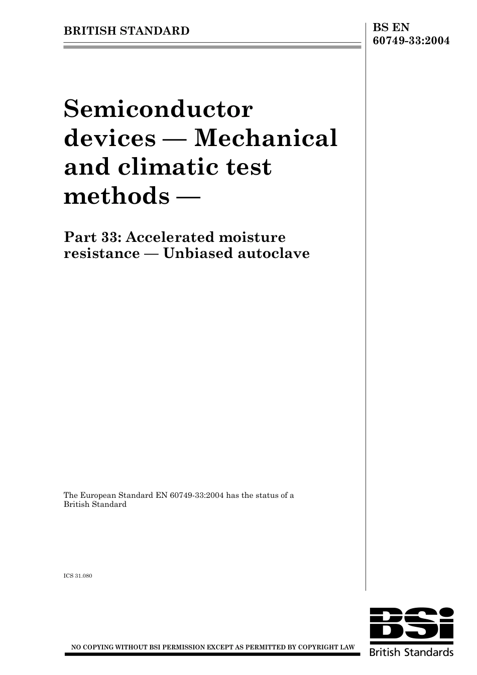 BS EN 60749-33-2004.pdf_第1页