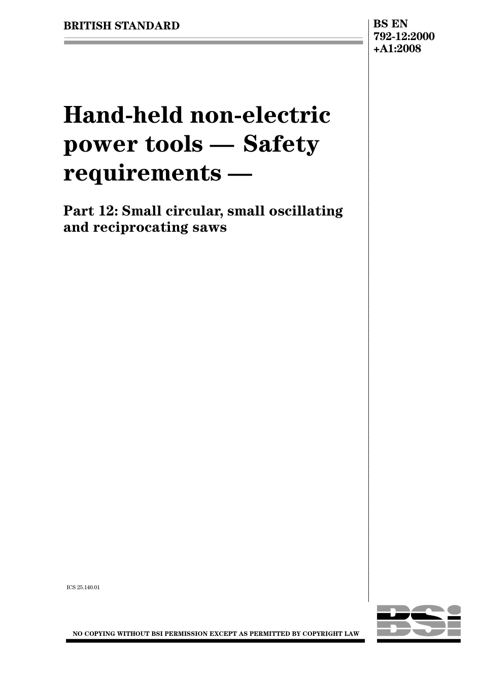 BS EN 00792-12-2000 + A1-2008.pdf_第1页