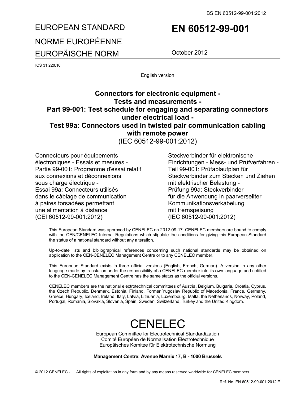 BS EN 60512-99-001-2012.pdf_第3页