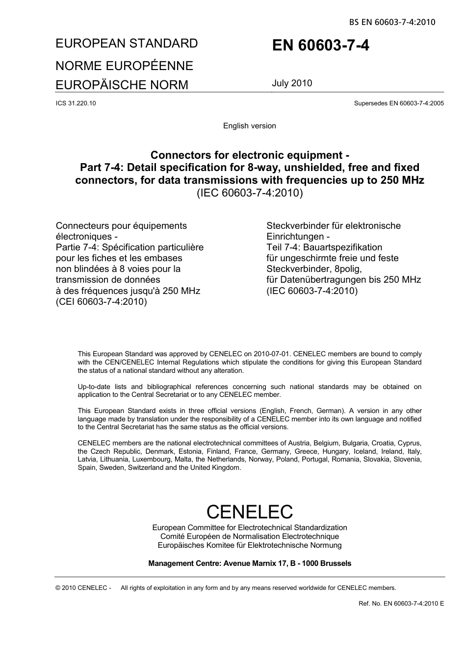 BS EN 60603-7-4-2010.pdf_第3页