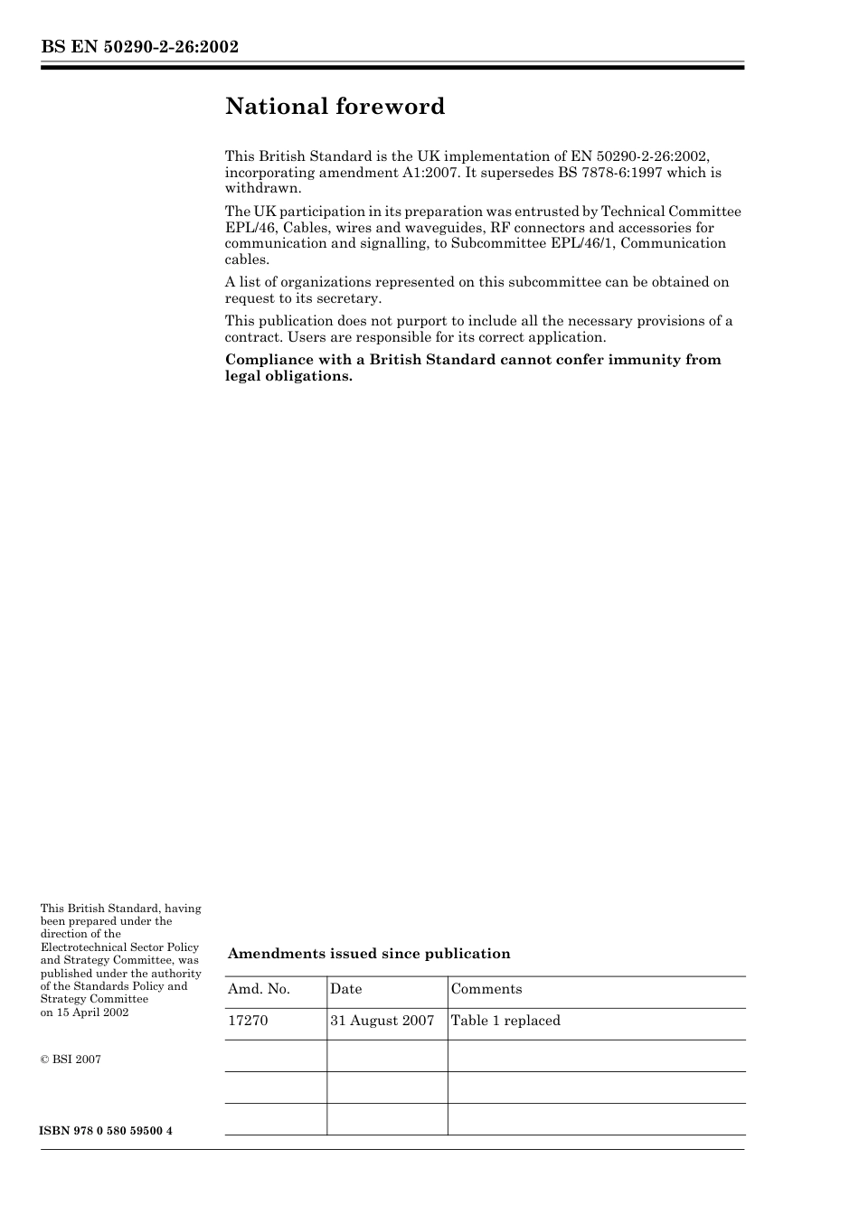 BS EN 50290-2-26-2002 (2007).pdf_第2页