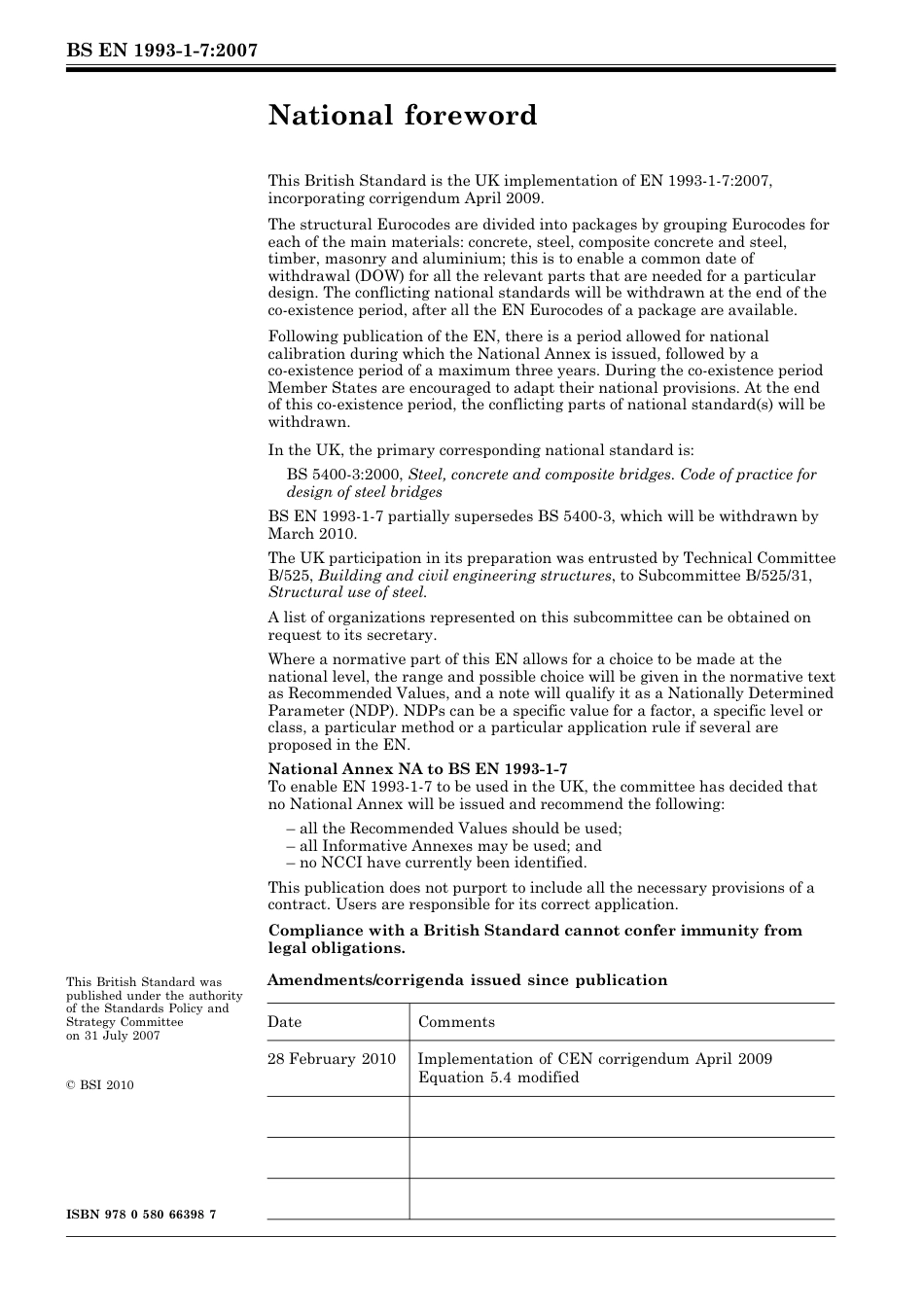 BS EN 01993-1-7-2007 (2010).pdf_第2页