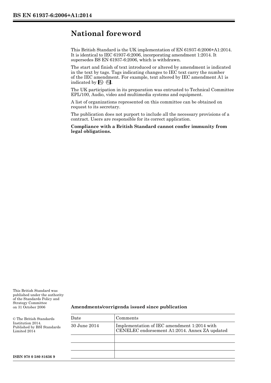 BS EN 61937-6-2006 + A1-2014.pdf_第2页