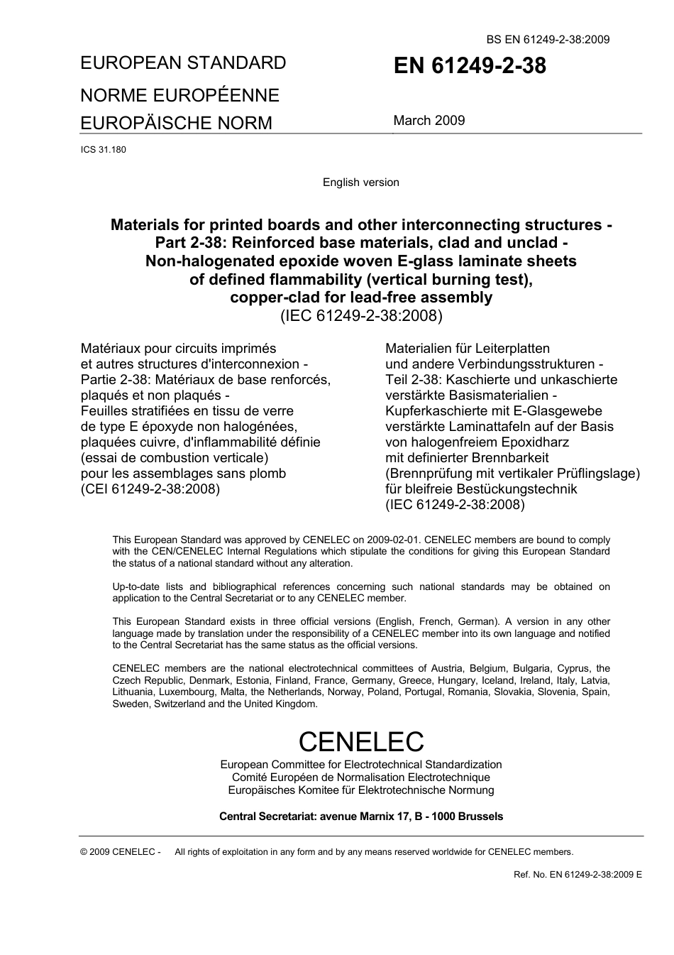 BS EN 61249-2-38-2009.pdf_第3页