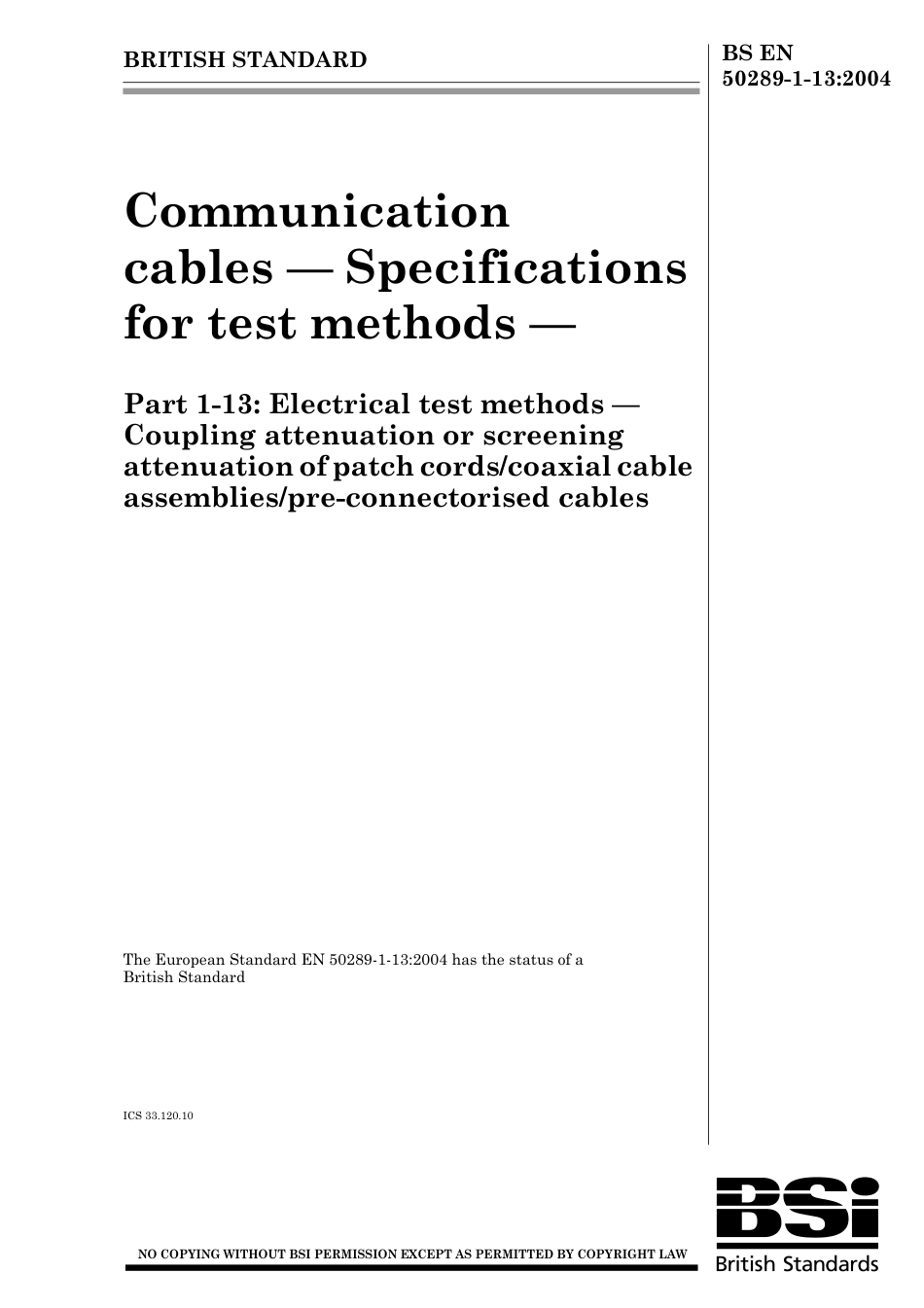 BS EN 50289-1-13-2004.pdf_第1页