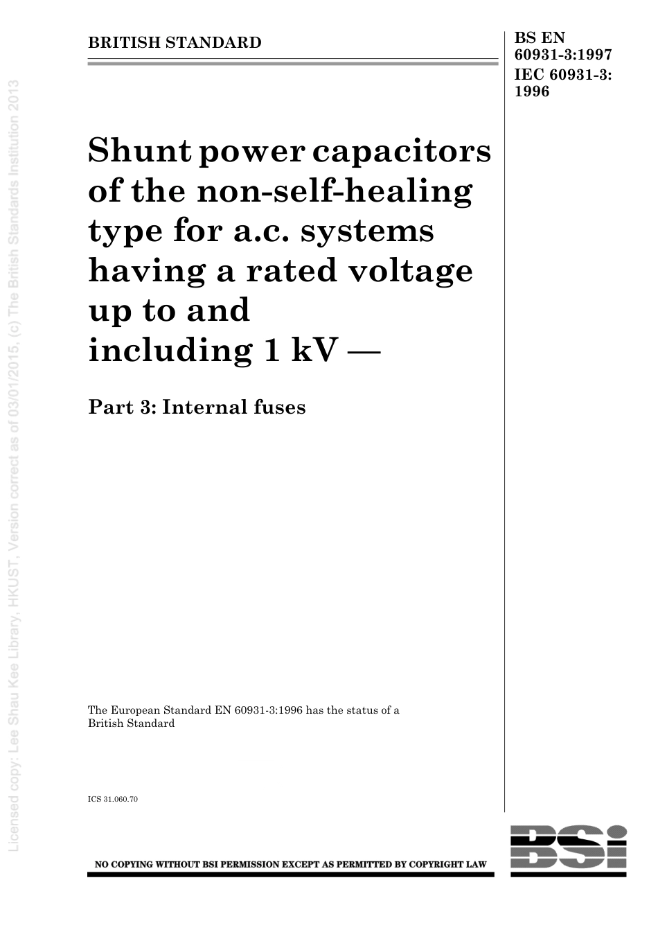 BS EN 60931-3-1997 (1999).pdf_第1页