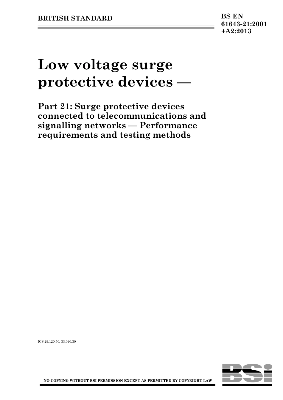 BS EN 61643-21-2001 + A2-2013.pdf_第1页