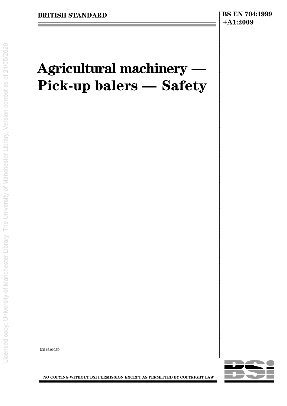 BS EN 00704-1999 + A1-2009.pdf_第1页