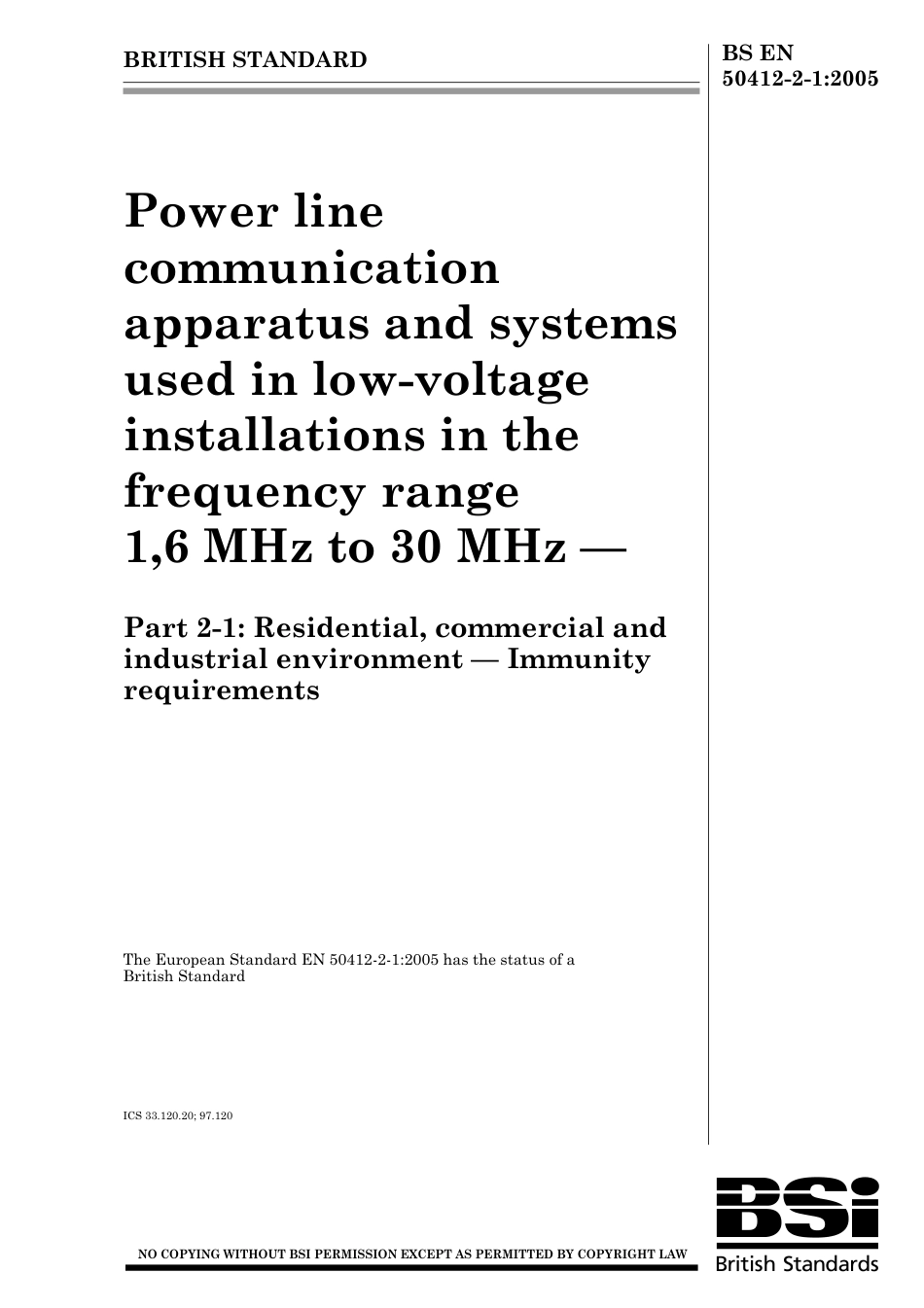 BS EN 50412-2-1-2005.pdf_第1页