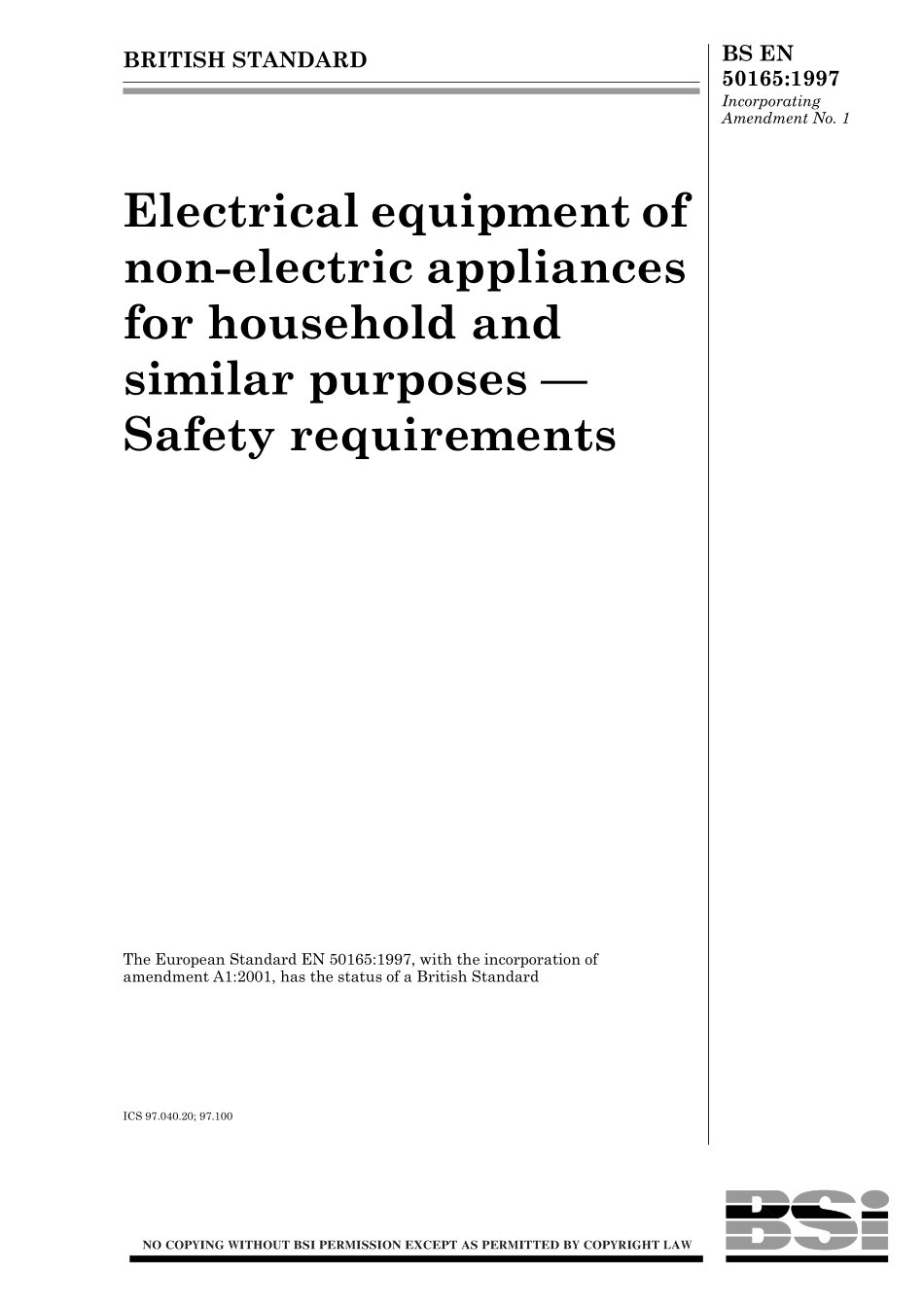 BS EN 50165-1997 (2001).pdf_第1页