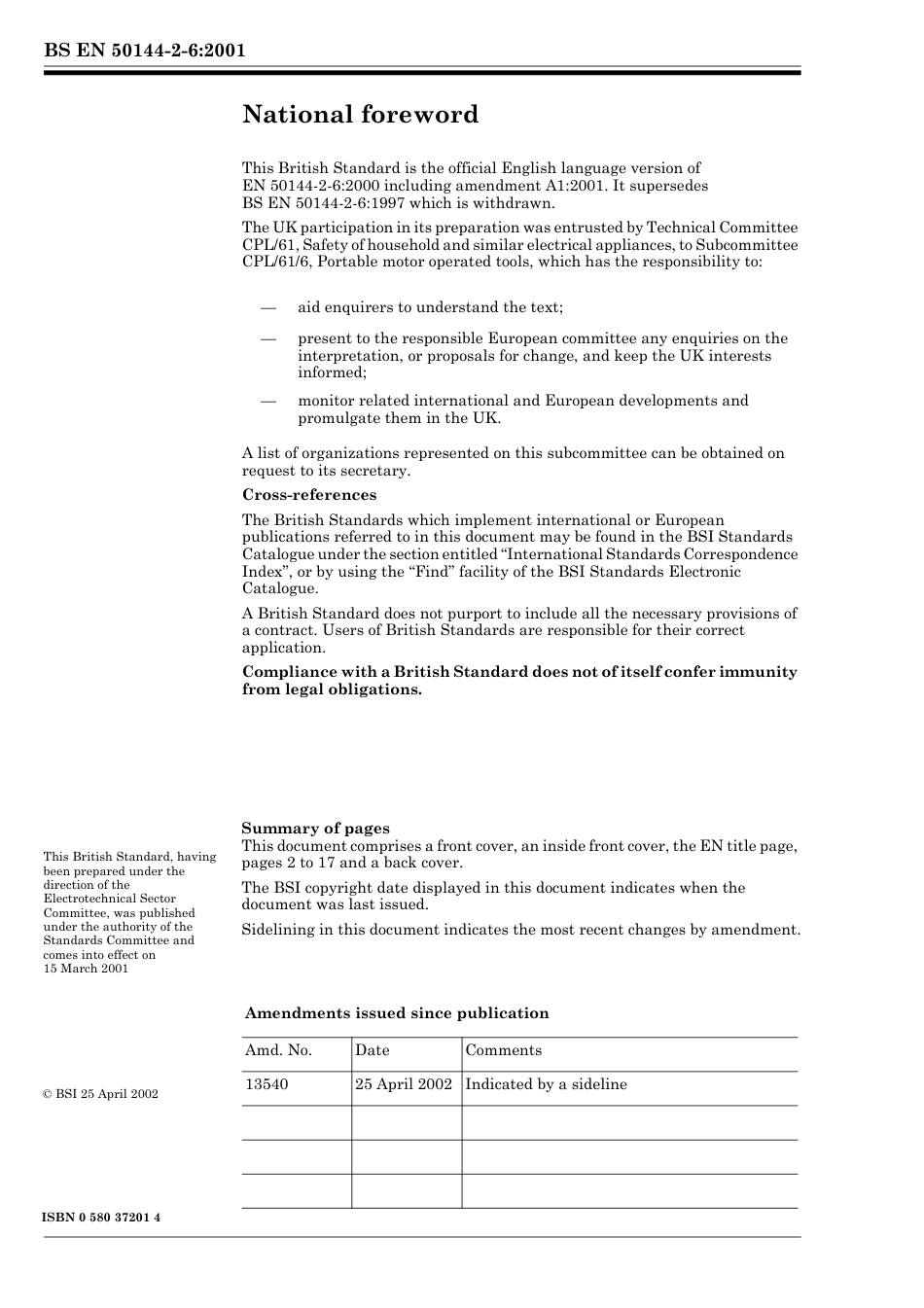 BS EN 50144-2-6-2001 (2002).pdf_第2页