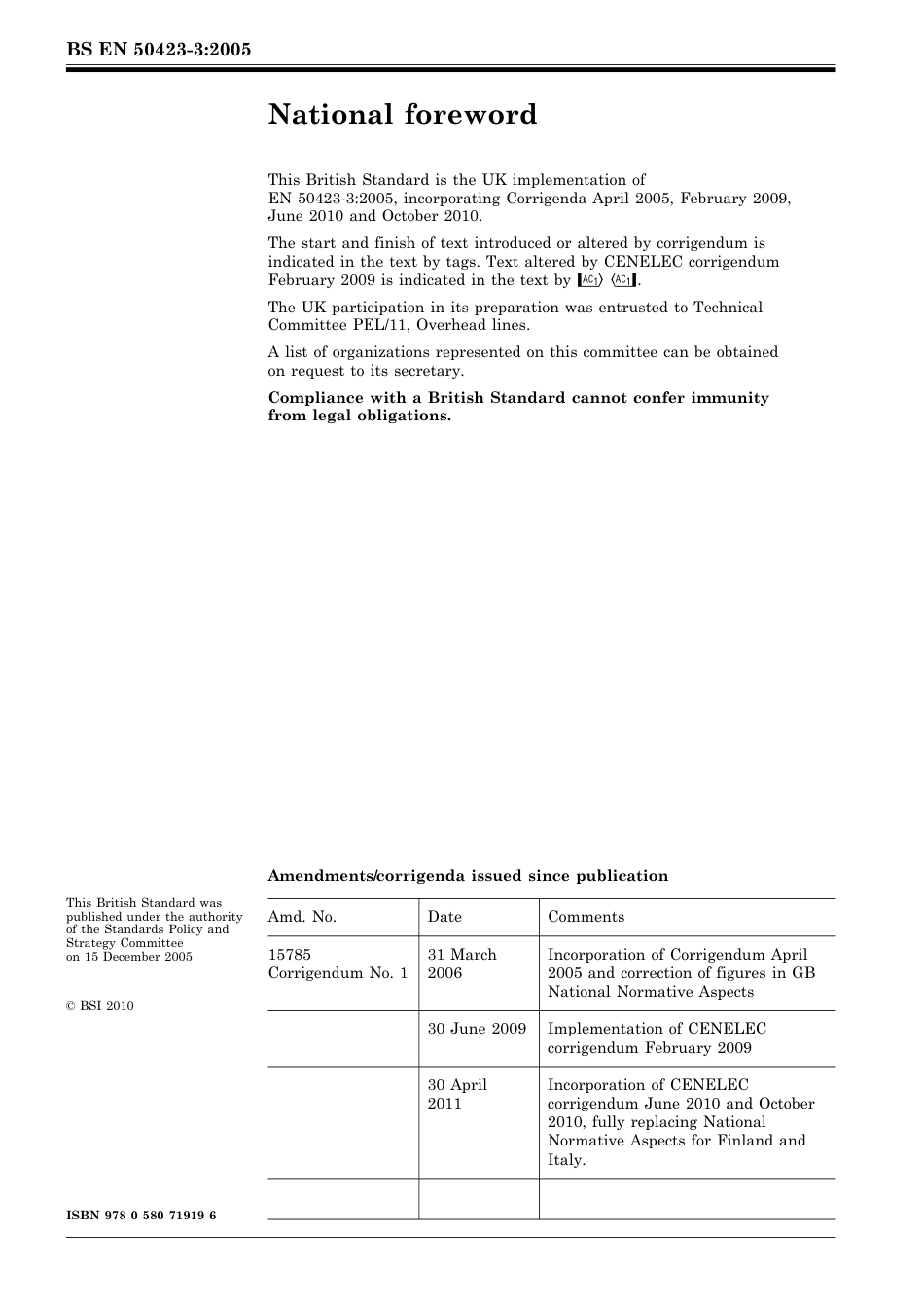 BS EN 50423-3-2005 (2011).pdf_第2页