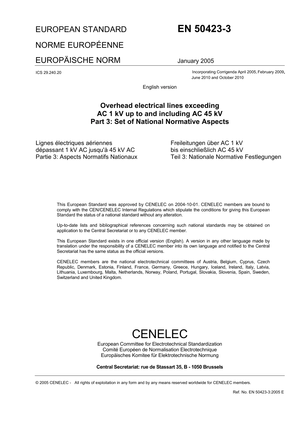 BS EN 50423-3-2005 (2011).pdf_第3页