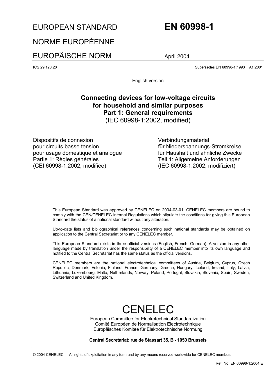 BS EN 60998-1-2004.pdf_第3页