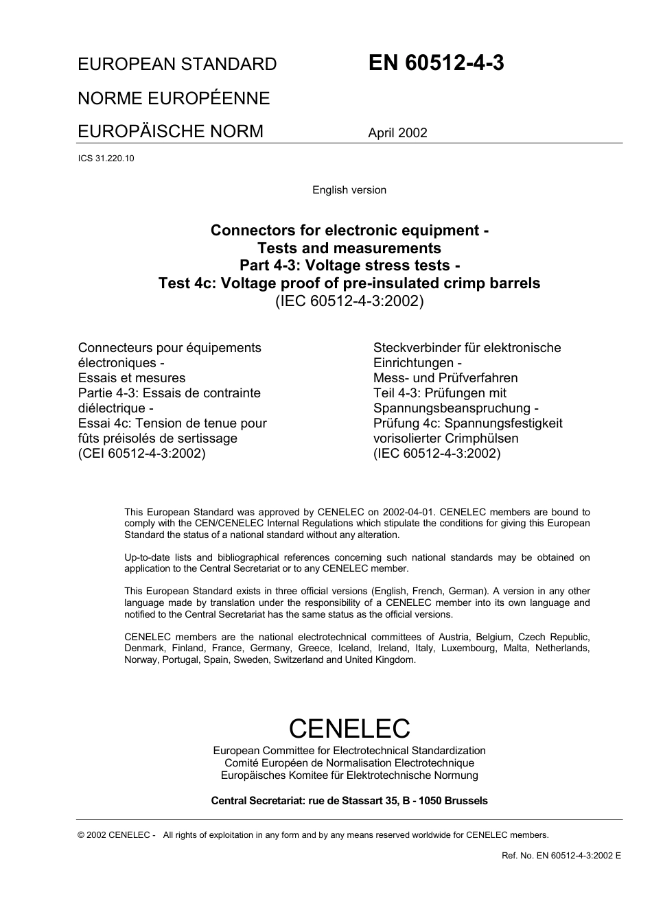 BS EN 60512-4-3-2002.pdf_第3页