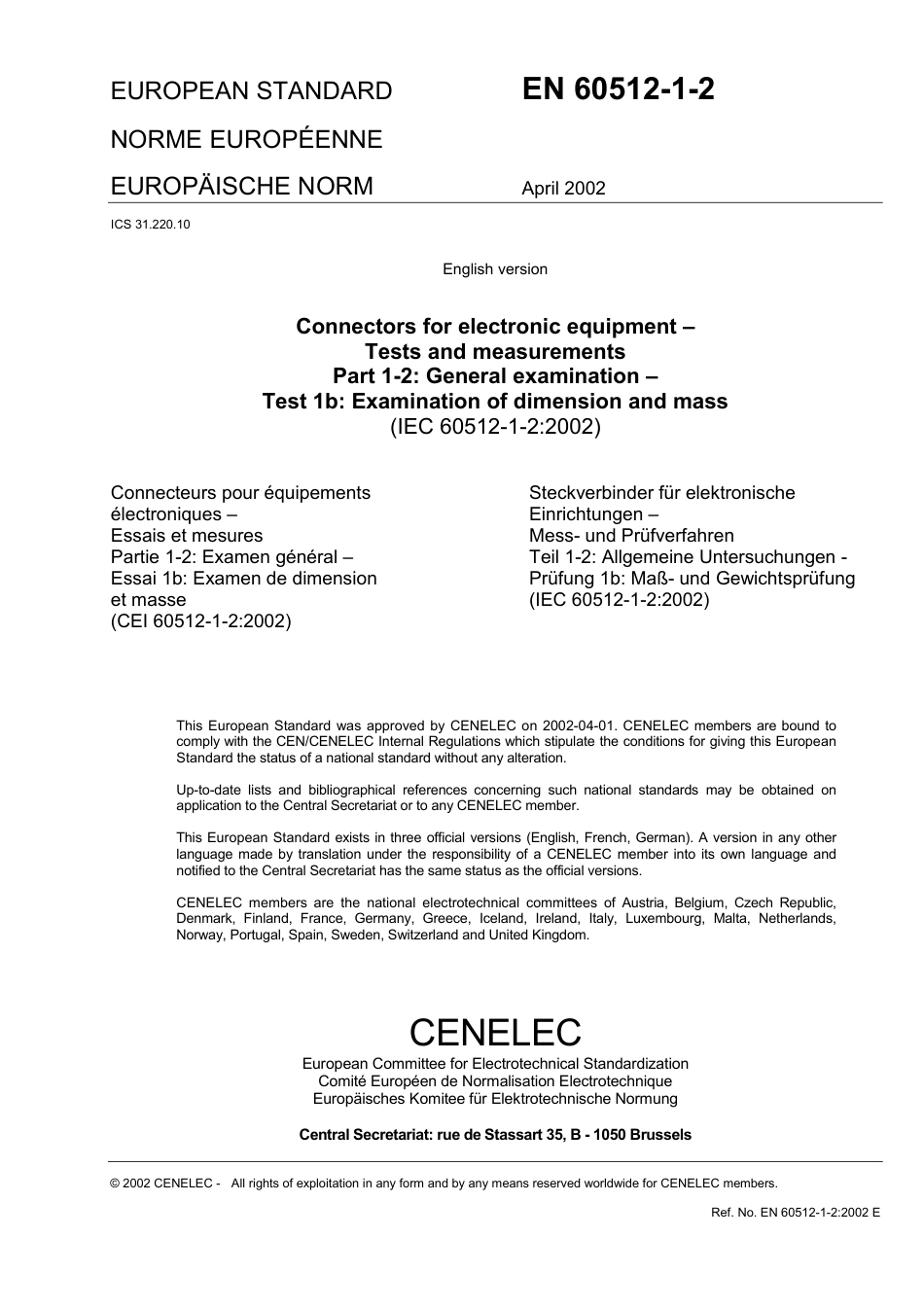 BS EN 60512-1-2-2002.pdf_第3页