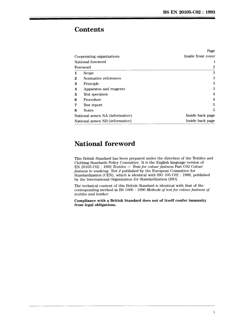 BS EN 20105-C02-1993 (ISO 105-C02-1989) scan.pdf_第3页