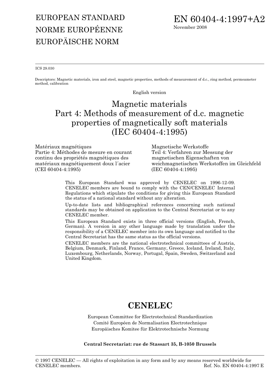 BS EN 60404-4-1997 + A2-2008 (2014).pdf_第3页