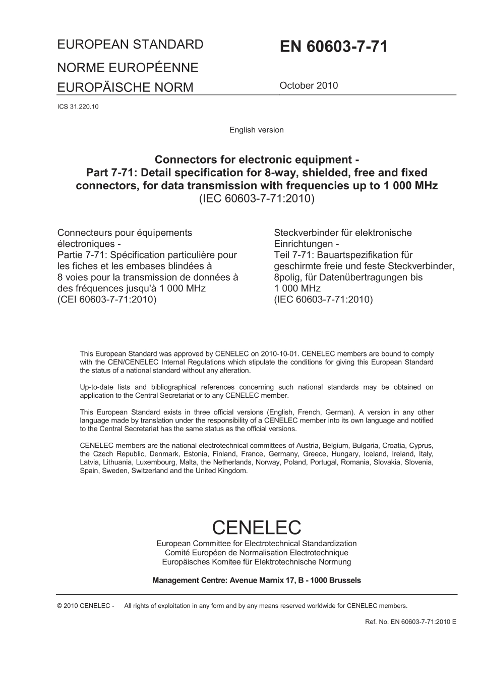 BS EN 60603-7-71-2010.pdf_第3页