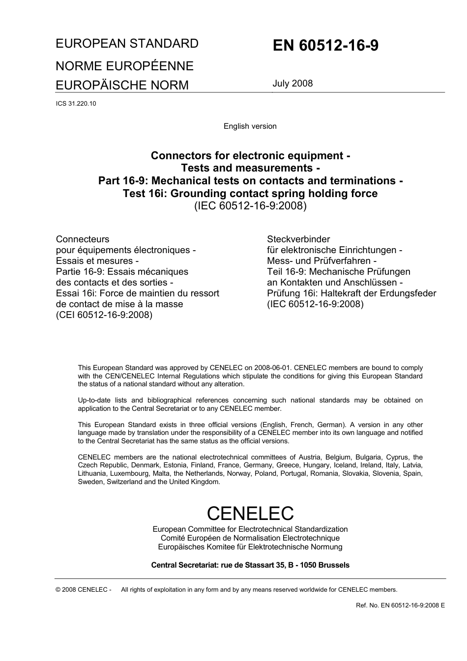 BS EN 60512-16-9-2008.pdf_第3页