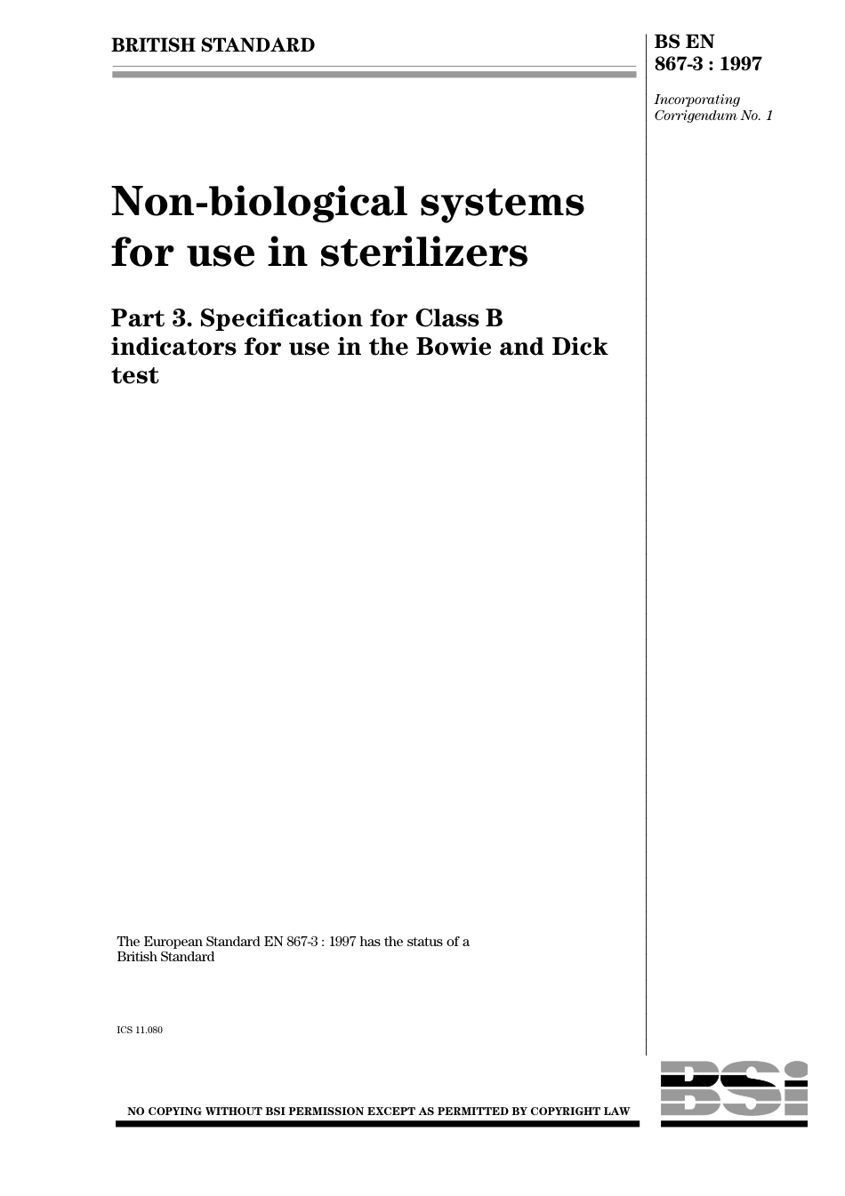 BS EN 00867-3-1997 (2000).pdf_第1页