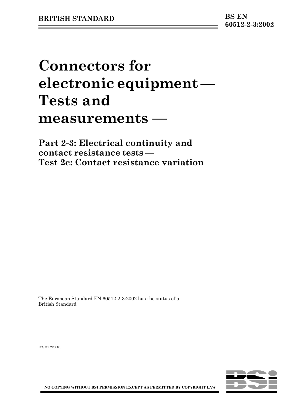 BS EN 60512-2-3-2002.pdf_第1页