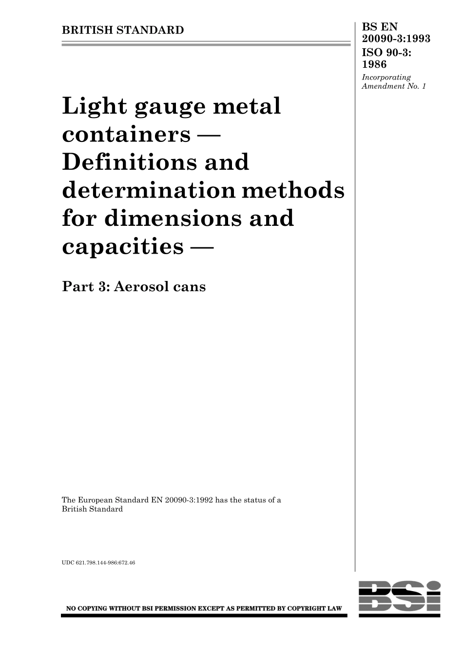 BS EN 20090-3-1993 (1999) ISO 90-3-1986.pdf_第1页