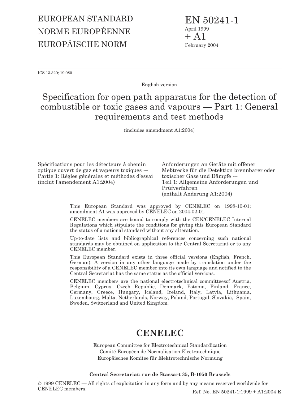 BS EN 50241-1-1999 (2004).pdf_第3页