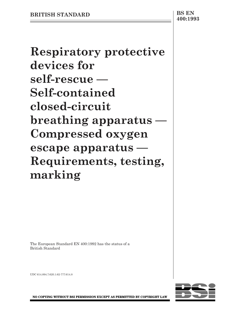 BS EN 00400-1993 (1999).pdf_第1页