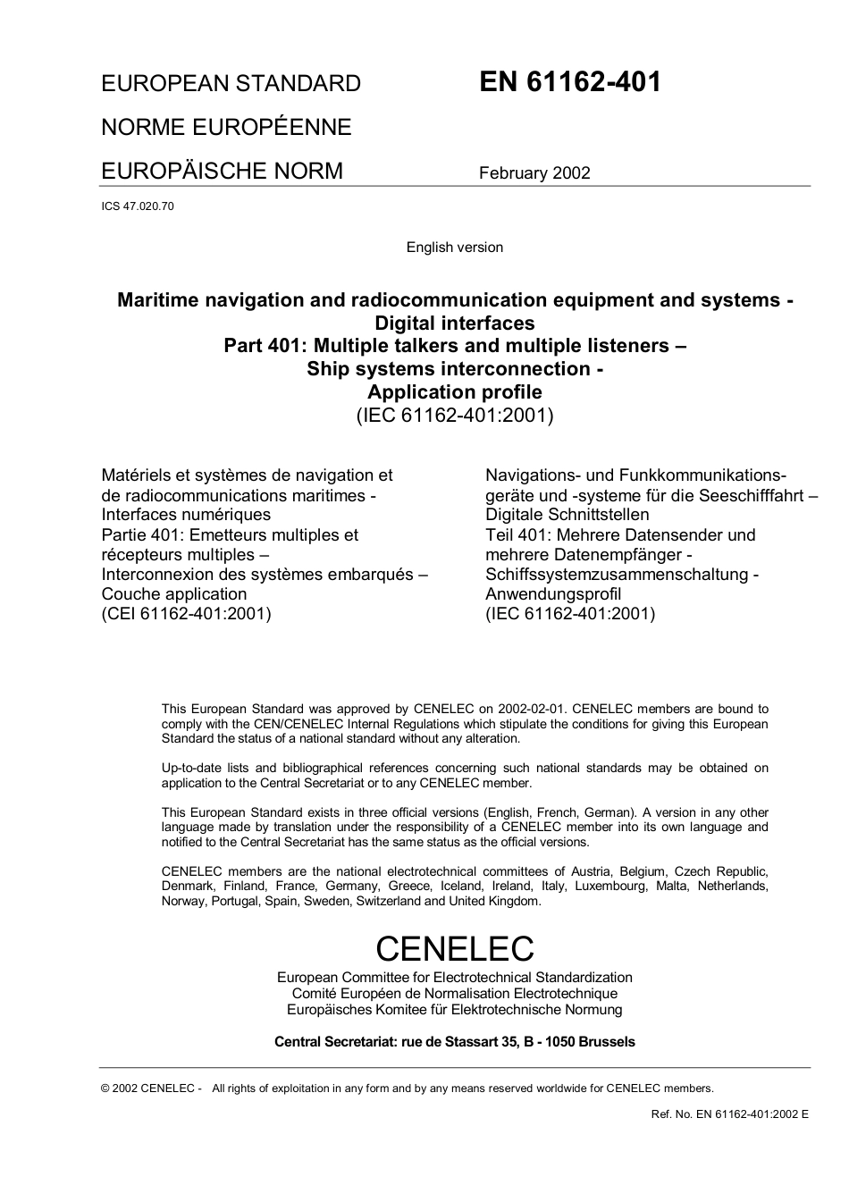 BS EN 61162-401-2002.pdf_第3页