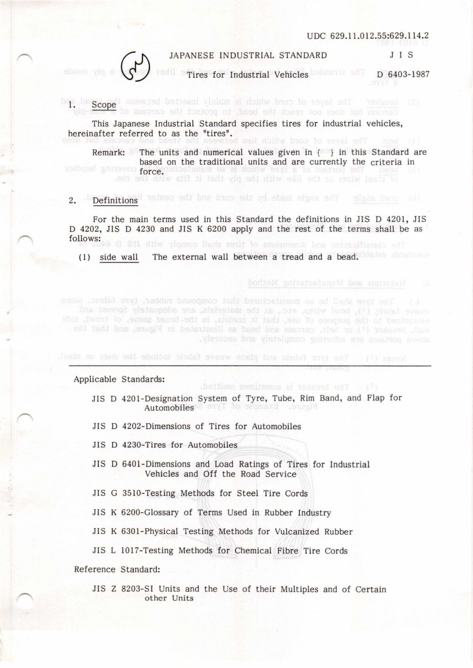 JIS D 6403      1995           Industrial Tires.pdf_第3页